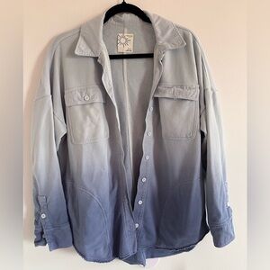 Offline by Aerie Blue tiedye shacket XS